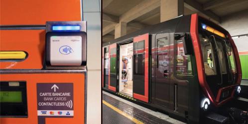 Contactless pay ticket machine