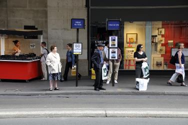 Hotel de Ville Bus stop in Paris