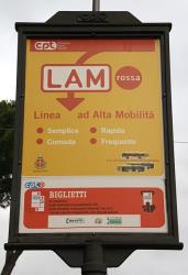 Bus stop sign